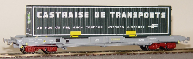 Flat car type K1 with 40 foot container CASTRAISE<br /><a href='images/pictures/LS_Models/30292.jpg' target='_blank'>Full size image</a>